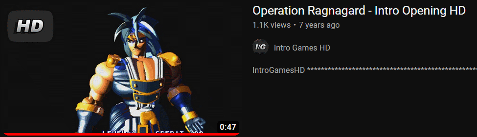 Operation Ragnagard - Historique du nom et de l'émulation de la Neo-Geo Youtube1